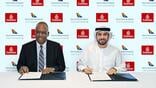 (L-R): Matshela Seshibe, Acting Group CEO of SAA, and Adnan Kazim, Emirates Deputy President and Chief Commercial Officer