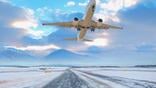 winter takeoff