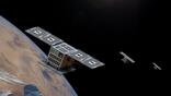 surveillance satellite constellation rendering