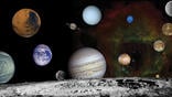 composite concept art of solar system