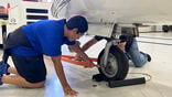 high school student working at obtaining an FAA mechanic license with Choose Aerospace