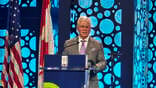 Airports Council International-North America CEO Kevin Burke, set to retire in October, delivers his final state of the industry address at the association's annual conference in Philadelphia.