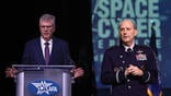 Air Force Secretary Troy Meink (left) and Chief of Space Operations Gen. Douglass Schiess