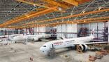china eastern aircraft inside new mro hangar