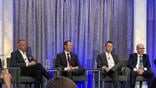 Endeavor Air CEO Timothy Wang (second from the right).