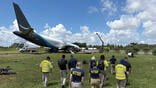 NTSB investigators at crash site