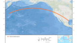 FAA screenshot of Starship flightpath