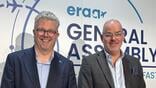 KLM Cityhopper managing director Maarten Koopmans and SAS Group VP for airline operations and external production Mikael Wangdahl.