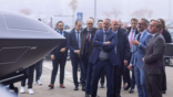 German Defense Minister Boris Pistorius (right) during a visit at Airbus’s Manching, Germany site.