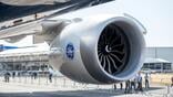 GE9X engine at Farnborough Airshow