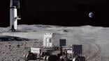 Mobile Cargo System on lunar surface rendering