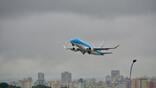 KLM Cityhopper aircraft inflight.