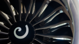 close-up of cfm international leap engine
