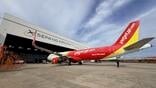 vietjet air aircraft at sepang aircraft engineering hangar
