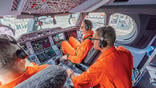 test pilots in cockpit