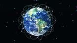 satellites orbiting earth rendering