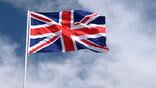 uk flag in wind