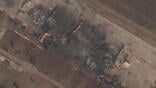 satellite image of Ukraine wreckage