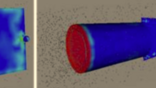 Viridian Space has simulated two VLEO satellite bus configurations: a “flagpole design” and “tadpole design.”  Credit: Viridian Space