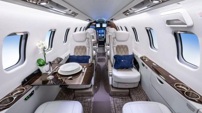 Learjet 75 cabin