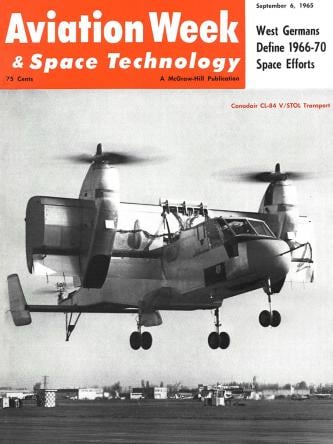 1965 AW&ST magazine cover of CL-84 Dynavert