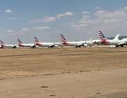 Parked aircraft at Roswell