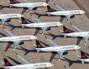 parked Air Canada aircraft