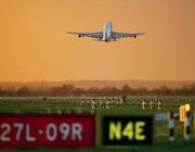 plane taking off from Heathrow Airport