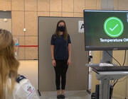 temperature screening at Toronto Pearson Airport