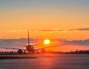 Heathrow Airport sunset