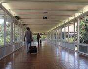 Walkway through terminal at Soekarno Hatta Airport