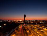 Airport sunset 