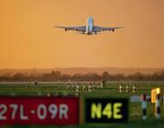 Heathrow Airport generic plane flying