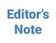 Editor's Note