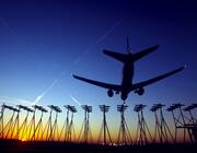 Heathrow Airport generic plane flying