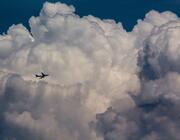 generic plane in clouds