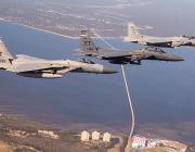 three F-15s in formation