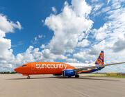Sun Country plane on tarmac