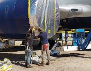 Covering, sealing and protecting aircraft parts and systems