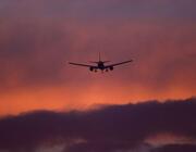 generic aircraft sunset