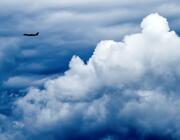 generic plane in clouds
