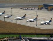 Jet Airways aircraft at Delhi’s Indira Gandhi International Airport