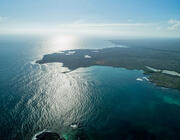 Galapagos island from above