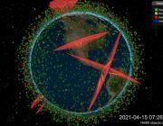 LeoLabs screen shot of space objects