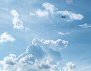 generic plane in clouds