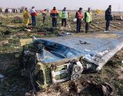crash site of Ukraine International Airlines Flight 752