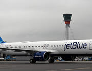 JetBlue LHR arrival tower