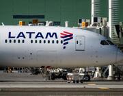 LATAM plane at Santiago International Airport