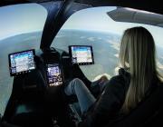 pilot in Alia cockpit