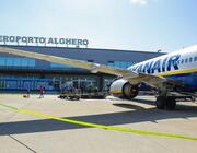 Ryanair plane at Alghero Airport